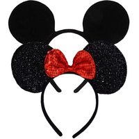 Mouse Ears, FANXIER  2 Pcs Mice Ears Headbands Hair Band for Children Mom Baby Boys Girls Birthday Party