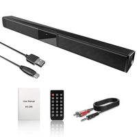 Soundbar TV Sound Bar, Geekroom 2.0 Channel Wired & Wireless Soundbar Speaker Home Theater with Remote Control Dual Connection Methods for TV PC Smartphones Music and Movie