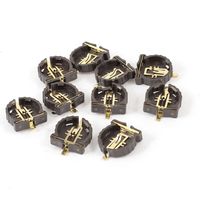 Gray Plastic CR2016 Cell Button Lithium Battery Socket Holder 10 Pcs