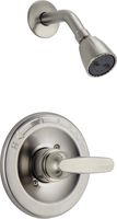 Delta Faucet Foundations 13 Series Single-Function Shower Trim Kit with Single-Spray Shower Head, Stainless BT13210-SS (Valve Not Included)