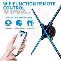 FY3D-Z7 with 51cm and WiFi,Hologram Display LED Fan 3D Holographic Video Advertisement Player,Resolution:1600X576, Good Price.