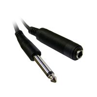 ACL 50 Feet Black 1/4 Male to 1/4 Female Mono Extension Cable