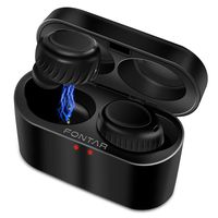 Wireless Earbuds, FONTAR Bluetooth 5.0 Headphones 18H Playtime Deep Bass HiFi 3D Stereo Sound, Graphene Driver Technology, Built-in Mic Bluetooth Earbuds, Support Smart AI