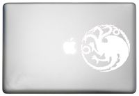 House Targaryen Dragon Sticker Vinyl Decal MacBook Pro is a Game of Thrones Decal. Laptop Size 11, 12, 13 and 15 inch. Looks Great with Your Targaryen Decor Theme. Many Colors-White