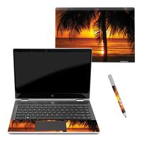 Mightyskins Skin Compatible with Hp Pavilion X360 14" (2018) - Sunset | Protective, Durable, and Unique Vinyl Decal Wrap Cover | Easy to Apply, Remove, and Change Styles | Made in The USA