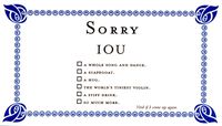 Quiplip Sorry GreetingCards