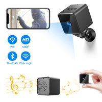 Bluetooth Mini Spy Camera,ZZCP WiFi Hidden Camera HD 1080P Portable Nanny Cam with Night Vision,Motion Detection and Bluetooth Speaker,Indoor Outdoor Wireless Home Security Surveillance IP Camera