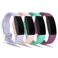 Compatible with Fitbit Inspire HR Bands for Women Men Large Small, Adjustable Replacement Wristbands for Fitbit Inspire and Inspire HR and Ace 2, Lavender, Pink, Teal, Wine, Small