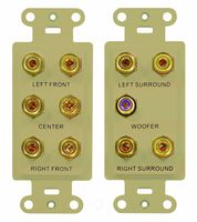 Legrand - On-Q F9004IV 5.1 Home Theater Connection Kit, Ivory