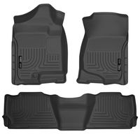 Husky Liners Fits 2007-14 Cadillac Escalade, 2007-14 Chevrolet Tahoe, GMC Yukon Weatherbeater Front & 2nd Seat Floor Mats
