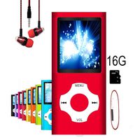 MP3 Player / MP4 Player, MP3 Music Player, Mini USB Port 16GB Memory Slim Classic Digital LCD 1.82'' Screen MP3 Music/Audio/Media Player with FM Radio, Voice Record