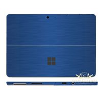 SopiGuard Brushed Blue Precision Edge-to-Edge Coverage Vinyl Sticker Skin for Microsoft Surface Go
