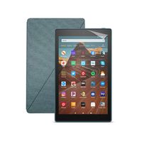 Fire HD 10 Tablet (32 GB, Twilight Blue, With Special Offers) + Amazon Standing Case (Twilight Blue) + Nupro Screen Protector (2-pack)