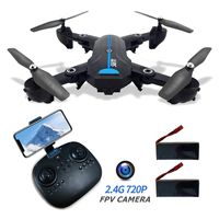 GPS Drones with Camera 720P for Adults 2.4G FPV RC Drone with GPS Auto Return Home HD Wide-Angle Camera WiFi Live Video Quadcotper Helicopter for Kids Beginners 40Mins Long Flight Time