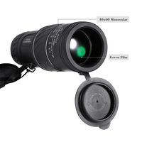 40 x 60 Waterproof Black Monocular Telescope Dual Focus Optics Zoom Telescope, HD Wide View,Portable BAK4 Prism Monoculars Hand Strap,Day & Night Vision