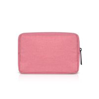 Electronic Accessories Bag,Digital Gadget Organizer Case,Nylon Travel Gear Storage Carrying Sleeve Pouch for Cable,USB,Earphones,Portable Hard Drives,Power Banks,Adapters or Camera Accessories,Pink