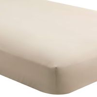 Bare Home Fitted Bottom Sheet Queen - Premium 1800 Ultra-Soft Wrinkle Resistant Microfiber - Hypoallergenic - Deep Pocket (Queen, Sand)