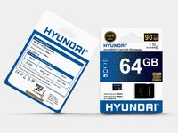Hyundai Technologies SDC64GU1 Class 10 Microsdhc Card with Adapter, 64 GB