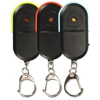 Wireless Anti-Lost Alarm Key Finder Locator Keychain Whistle Sound with LED Light, Pet, Cell, Wallet Locator, 3 Pcs