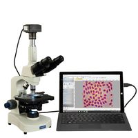 OMAX 40X-2500X USB3 18MP Digital Phase Contrast and Darkfield LED Trinocular Compound Microscope