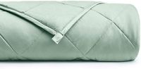 YnM Weighted Blanket for Couple, 25 lbs 80''x87'' King Size | 100% Oeko-Tex Certified Cotton Material with Premium Glass Beads A Sprout Green Premium Cotton Duvet Cover