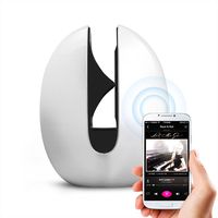MOCREOPortable Wireless Bluetooth Speaker with Built in Microphone + Touch Switch + Rechargeable Battery Wireless Speakers - MOSOUND Echoes (White)