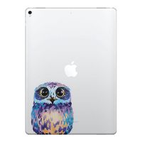 FINCIBO 5 x 5 inch Blue Owl Removable Vinyl Decal Stickers for iPad MacBook Laptop (Or Any Flat Surface)