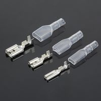 120pcs 2.8mm 4.8mm 6.3mm Female Spade Connector Terminal with Insulating Sleeves