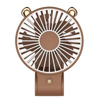 SeeYing Handheld Fan Personal Small Desk Fan Table Fan with USB Rechargeable Battery Mini Portable Fan for Office(Brown)