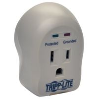 Tripp Lite 1 Outlet Portable Surge Protector Power Strip, Direct Plug in, $5,000 Insurance (SPIKECUBE)