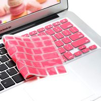 Zicac Anti Dust Waterproof Silicone Keyboard Cover Skin Protector for MacBook Compatible with MacBook Whtie 13 unibody and MacBook Pro Aluminum unibody 13" 15" 17" and Wireless Keyboard (Pink)
