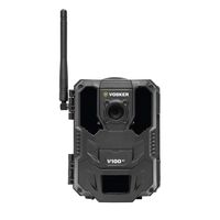 Vosker V100 4G Outdoor Security Camera (Wireless) Weatherproof Protection | No Wi-Fi Required | Battery Operated | Day and Night Vision Surveillance Camera | Free Data Plan Available