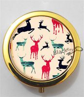 BlackKey Different Animals 3-Compartment Decorative Pocket Gift Box Case Organizer for Pill, Color 2 -1919