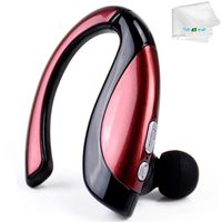 Bluetooth Wireless Headset Stereo Headphone V4.1 Music Earphone Build in Microphone Bluetooth Earpiece Compatible with Android Cell Phones Samsung HTC LG Nexus Tablets Red