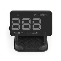 AUTOOL 3.5'' A5 GPS HUD Head Up Display KMH/MPH Over Speed Alarm Speedometer with Compass for 12V Vehicle Windshield Projector with Film, Cigarette Lighter Powered & 2 Display Alternatives