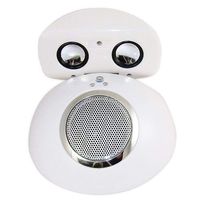 Portable Wired Speaker System - Domed Case with 3 Speakers, 3.5mm Plug - #SPK128.