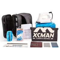 XCMAN Complete Ski Snowboard Tuning and Waxing Kit with Waxing Iron,Universal Wax,Edge Tuner,PTEX for Tuning,Repair and Waxing