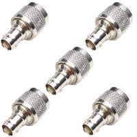 N Adapters, ANHAN N Type Male to BNC Female Connector N Plug to BNC Jack N Coaxial Coax Adapter RF Antenna Converter Connectors for Radio Walkie Talkie 5Pack