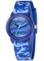 WUTAN Watches for Boys Navy Blue Adorable Cute Wrist Watch Girl Fashion Waterproof Wristwatches for Kids Children (naviblue)