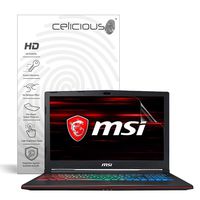 Celicious Vivid Invisible Glossy HD Screen Protector Film Compatible with MSI GP63 Leopard 8RE [Pack of 2]