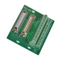 Anmbest DB25 Solderless Male Female Header Breakout Connector, RS232 D-SUB Serial to 25-pin Port Terminal Male Adapter Connector Breakout Board