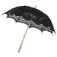 ESHOO Vintage Cotton Lace Parasol Umbrellas for Bridal Wedding Party Decoration Photo Props Lady Costume Accessory