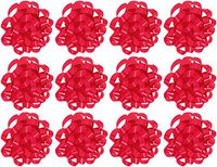The Gift Wrap Company  Decorative Confetti Gift Bows, Large, Red, pack of 12