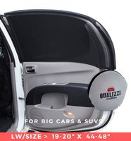 L-Wide/Car Sun Shades That Fit Most SUV's Windows Up to 20" x 48" at Maximum Stretch. Protective Sunscreen for Babies, Kids, Pets. Sleep On Car Privacy for Camping