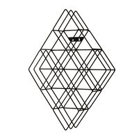 Southern Enterprises Black Steel Wall Mount CD Rack - Holds 108 CDs - Geometric Metal Frame