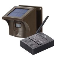 1/4 Mile Solar Driveway Alarm Sytem Wireless Long Range Outdoor Weather Resistant Motion Sensor & Detector- Driveway Alarms Wireless Outside Monitor & Protect