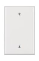 Leviton PJ13-W 1-Gang Blank Wallplate, Midway Size, White