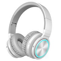 VERORAS Wireless Bluetooth Headphones Over Ear, Foldable Hi-fi Stereo Headset with Soft Memory-Protein Earmuffs, Mic, Deep Bass, Wired/Wireless/TF Mode for PC/Cell Phones/TV (White)