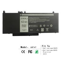 ZWXJ Laptop Battery (7.6V 62Wh) for Dell Latitude E5470 E5570 6MT4T Precision 3510 0HK6DV 079Vrk 79Vrk TXF9M 0TXF9M