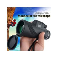 40X60 HD High Power Monocular Telescope HD Dual Focus Scope Waterproof Compact Monocular Shimmer LLL Night Vision for Hunting Bird Watching Camping Outdoor Sporting (Black)